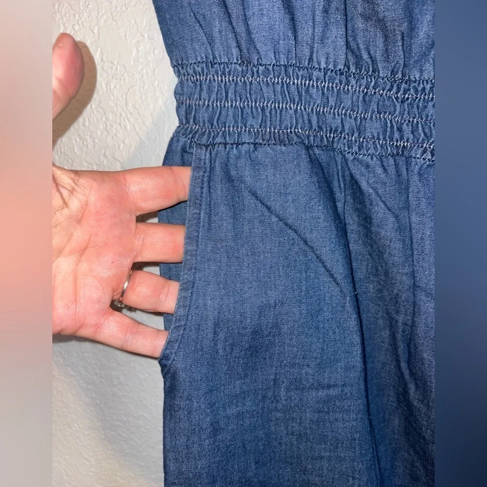 derek ♥️ heart jean jumpsuit size L